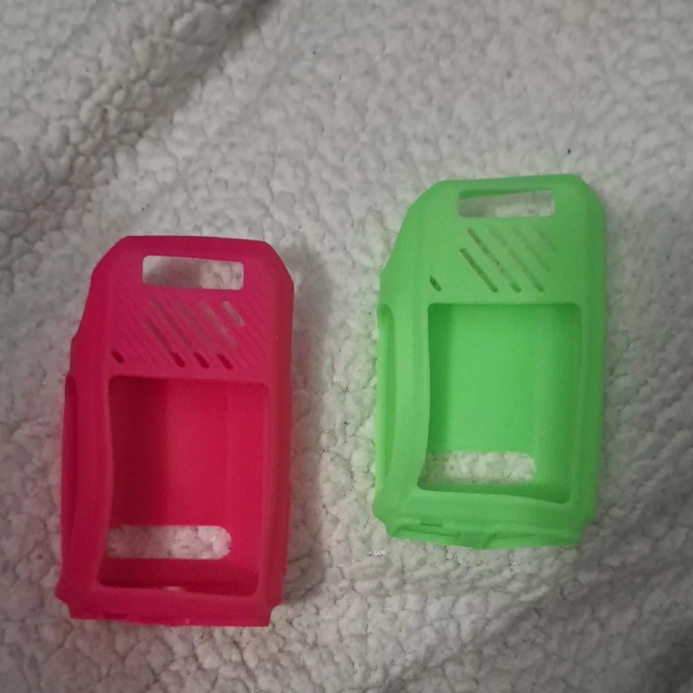 Rapid Radio Walkie Talkie Dual Pack Silicone Phone Cases - Pink and Green